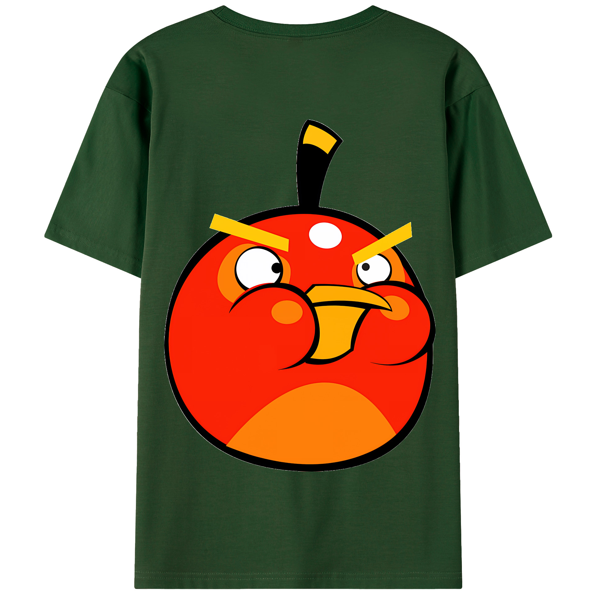 （画像用） Angry Birds アングリーバード 綿100％半袖Tシャツ（背面プリント）